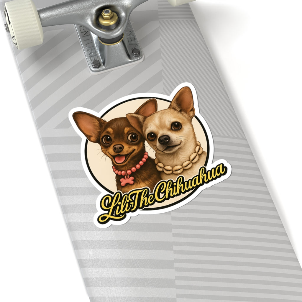Chihuahua Sticker 🐾 | Lili The Chihuahua – Cute Dog Laptop & Water Bottle Decal