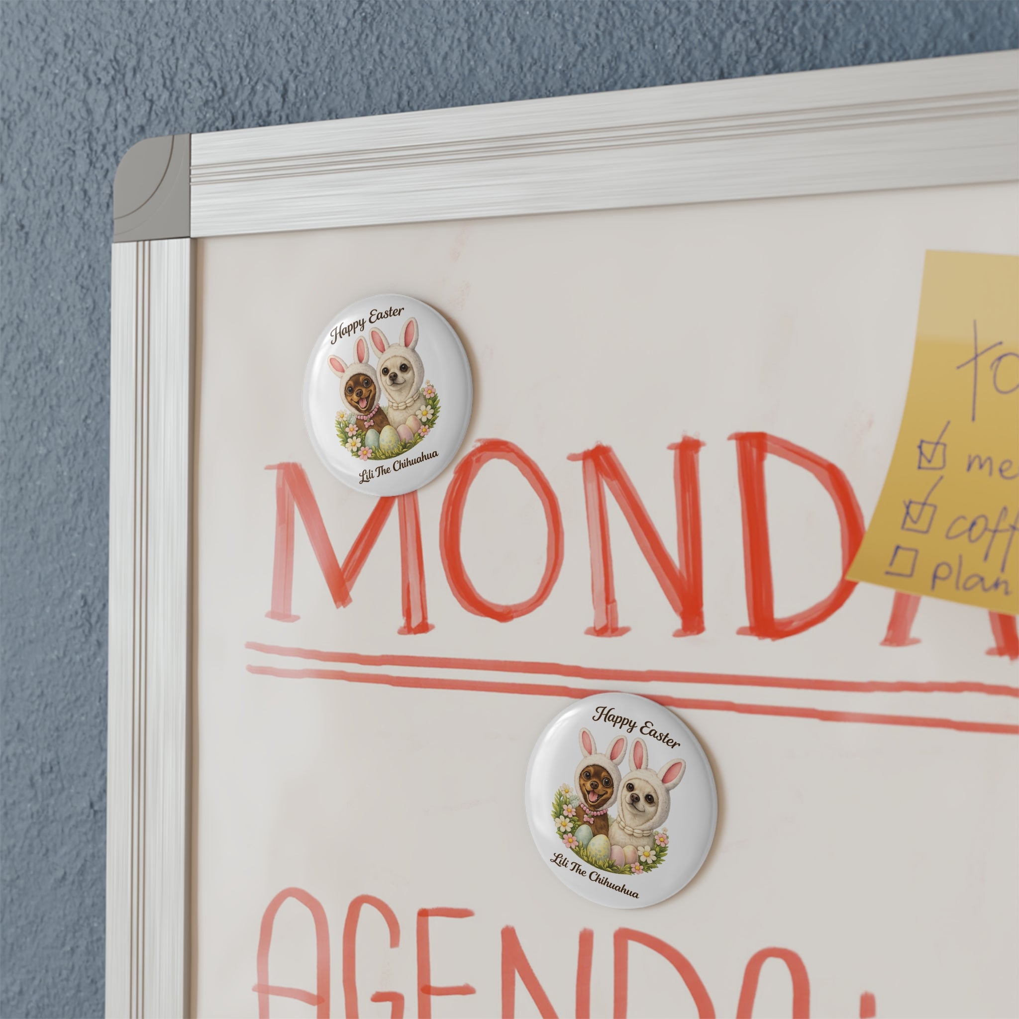 Easter Chihuahua Magnet 🐰🐾 | Lili The Chihuahua – Cute Bunny Dog Fridge Magnet